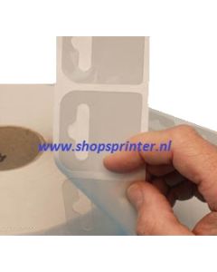 Kleefplaatje tbv Euro-blisterhk, rol 3000 st 28x35 mm