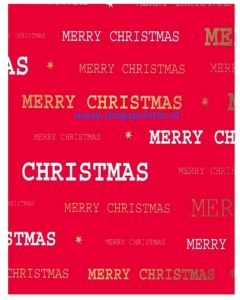 Cadeaupapier Merry Christmas L200mtr