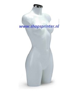 Vrijstaande kunststof Torso's vrouw in wit